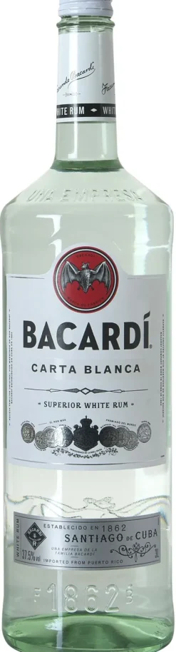 Rum|Xl Flessen|Bacardi Bacardí Carta Blanca