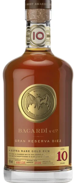 Rum|Bruine Rum|Bacardi Bacardí Gran Reserva Diez