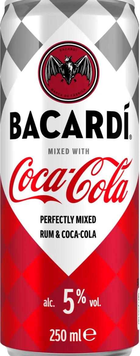 Blik|Mixdranken|Bacardi Bacardí Rum & Coca-Cola