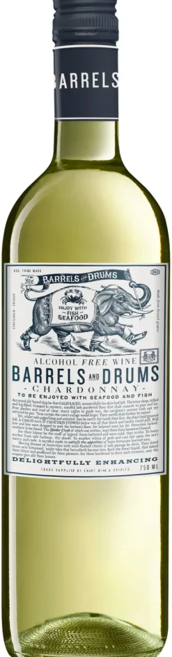 Alcoholvrij Aanbiedingen|Alcoholvrije Wijn|Barrels & Drums Barrels and Drums Chardonnay