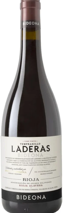 Rode Wijn|Bideona Laderas Tempranillo Rioja