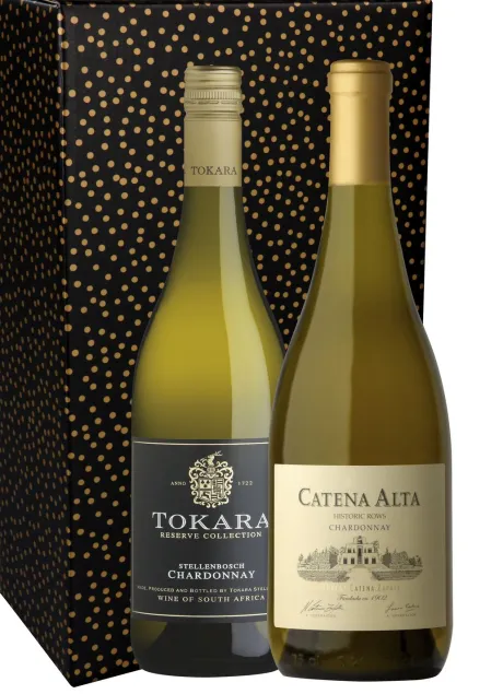 Wijnboxen|Gall & Gall Cadeaupakket Nieuwe Wereld volle chardonnay