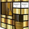 Prosecco|Mousserend|Canti Prosecco met 2 Glazen Cadeauverpakking