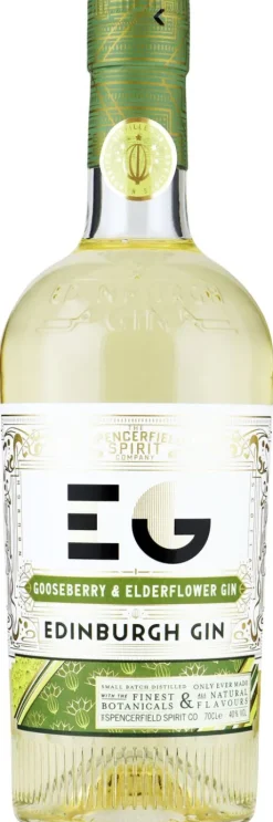 Flavoured Gin|Gin|Edinburgh Gooseberry & Elderflower Gin