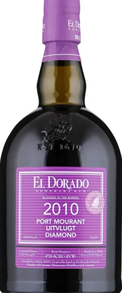 Rum|Bruine Rum|El Dorado El Dorado Port Mourant Uitvlugt Diamond 2010