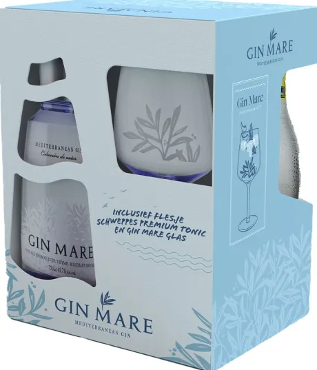 Gin|Gin|Hendrick's Gin Mare met Schweppes tonic en glas