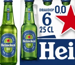 Alcoholvrij Bier|Alcoholvrije Bier|Heineken Premium Pilsener 0.0 Bier Draaidop Fles