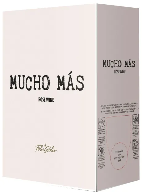 Bag-In-Box|Rosé Wijn|Mucho Mas Mucho Mas Rosado Bag in Box