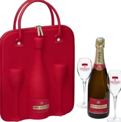 Champagne|Mousserend|Piper Heidsieck Piper-Heidsieck Brut Travelbag + 2 glazen cadeauverpakking