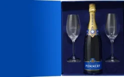 Champagne|Mousserend|Pommery Brut Royal Cadeaupakket met 2 Flutes