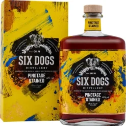 Gin|Gin|Six Dogs Gin Pinotage Stained
