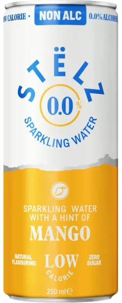 Alcoholvrije Mixen|Alcoholvrij|STËLZ Stëlz Hard Seltzer Mango Alcoholvrij