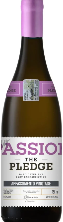 Rode Wijn|The Pledge The Pledge Our Passion Appassimento Pinotage 2021
