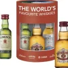 Miniaturen|Geschenk The World's Favourite Whiskies Cadeaupakket met 4 mini's