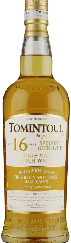 Malt|Tomintoul 16 years Sauternes Cask 2004
