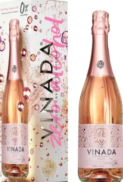 Alcoholvrij|Alcoholvrije Mousserende Wijn|Vinada Tempranillo Rosé Cadeauverpakking