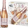 Alcoholvrij|Alcoholvrije Mousserende Wijn|Vinada Tempranillo Rosé incl 2 Glazen Cadeaupakket