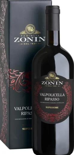 Rode Wijn|Zonin Valpolicella Ripasso Magnum Cadeauverpakking